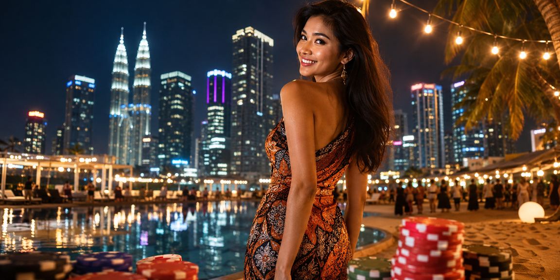 Aplikasi kasino bertema batik Kuala Lumpur dengan paparan antara muka pertaruhan yang moden